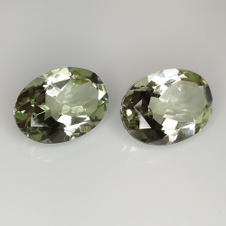 Amatista verde (prasiolita) talla oval 14x10mm 1pz