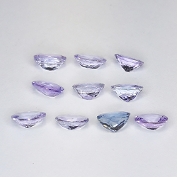 3.04ct Tanzanite coupe ovale 5.0x3.9mm 10pcs