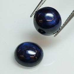 Star sapphire round cabochon 8mm 1pc