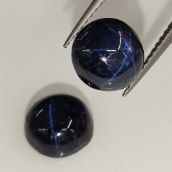 Star sapphire round cabochon 8mm 1pc