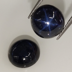 Star sapphire round cabochon 8mm 1pc