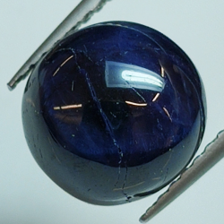 Star sapphire round cabochon 9mm 1pc