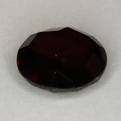 Garnet round cut double checkerboard 10mm 1pz