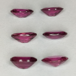 Grenat rhodolite taille ovale 6x4mm 1pz