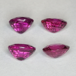 Grenat rhodolite taille ovale 6x5mm 1pz