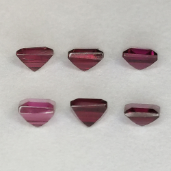 Rhodolite grenat taille princesse 3mm 1ct