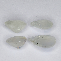 3,28ct Gelber Saphir birnenschliff 7.9x5.4mm 4stk