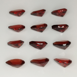 Pear cut garnet 6.3x4.3mm 1ct