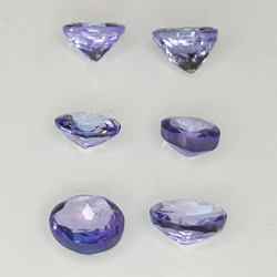 Coupe ronde Tanzanite 2.7-3.4 1ct