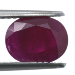 1,93ct Ruby Oval Cut