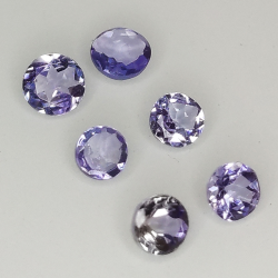 Coupe ronde Tanzanite 2.7-3.4 1ct