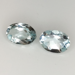 Aquamarine oval cut 7x5mm 1pz