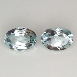 Aguamarina talla oval 7x5mm 1pz