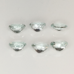 Aquamarin oval Größe 4x3mm 1Stk