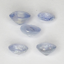 1,73ct Bleu Saphir ovale coupe 4.7x3.9mm 5pcs