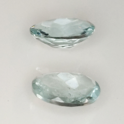 Aquamarin oval Größe 8x6mm 1Stk