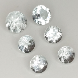 copy of Aquamarine round cut 3.3-4.5mm 1ct