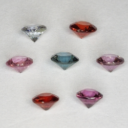 Round cut colored spinel 3.4-4.1mm 1ct