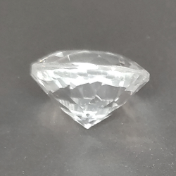 Colorless white topaz round cut 10mm 1pz