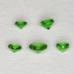 Tsavorite Round Cut 1.2-2.3mm 1ct