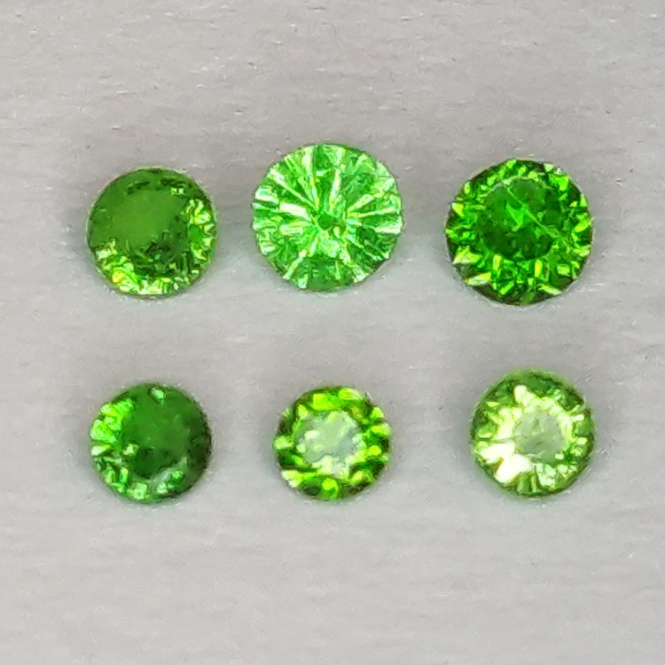 Tsavorite Round Cut 1.2-2.2mm 1ct