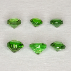 Tsavorite Round Cut 1.2-2.2mm 1ct