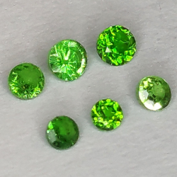 Tsavorite Round Cut 1.2-2.2mm 1ct