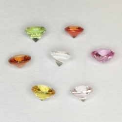 Ceylon Saphir multicolor Rundschliff 2,7-3,3mm 1ct