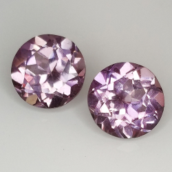 Synthetic verneuil sapphire alexandrite effect round cut 8mm 1pz