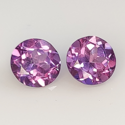 Verneuil synthétique effet alexandrite saphir taille ronde 8mm 1pz