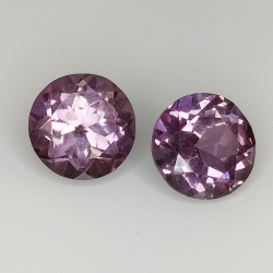 Synthetic verneuil sapphire alexandrite effect round cut 8mm 1pz