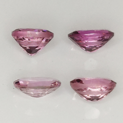 Tormalina rosa rubellite taglio ovale 5x4mm 1ct