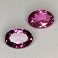 Turmalin Rubelit rosa Ovalschliff 7x5mm 1Stk