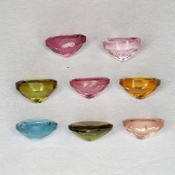 Tourmaline multicolore taille ovale 4x3mm 1pz