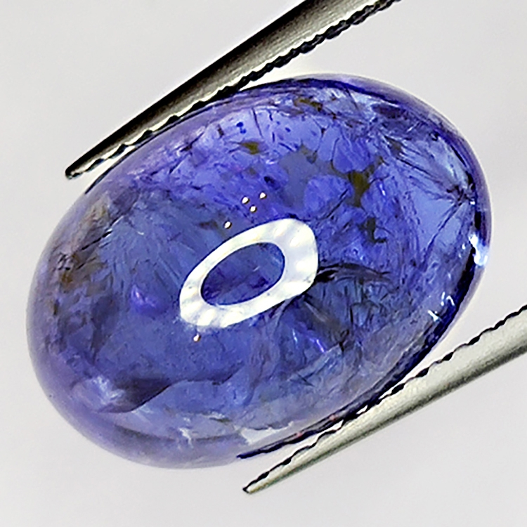 5.52ct Tanzanite cabochon oval 14.0x9.8mm