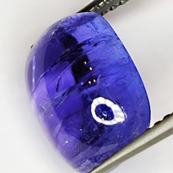 5.88ct Tanzanite cabochon rettangolare 11.5x8.9mm