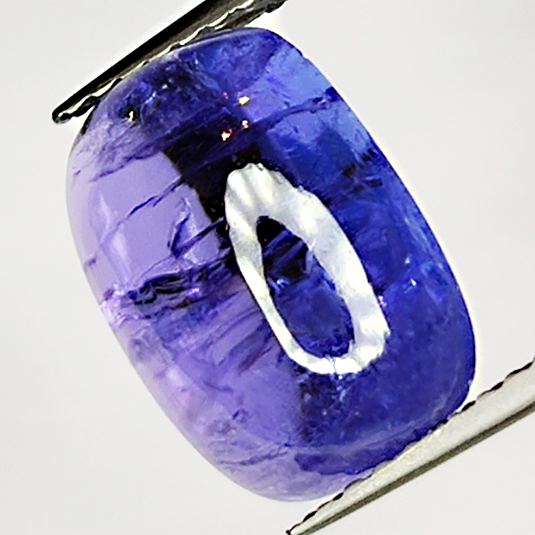 5.88ct Tanzanite cabochon rettangolare 11.5x8.9mm