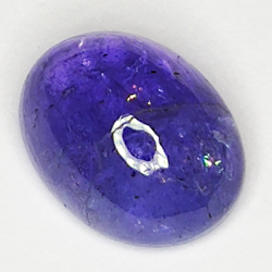 4.41ct Tansanit cabochon oval 10.8x8.3mm