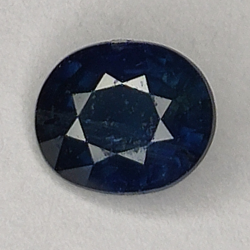 0,68ct Blue Sapphire coupe ovale 5,5x5,0mm