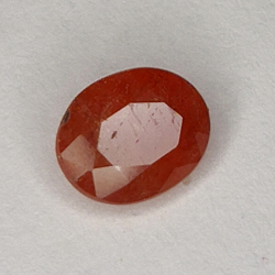 0.85ct Zafiro Padparadscha talla oval 6.0x4.8mm