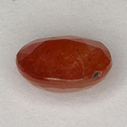 0.85ct Zafiro Padparadscha talla oval 6.0x4.8mm