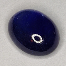 5.63ct  Zaffiro Blu cabochon ovale 11.1x8.8mm