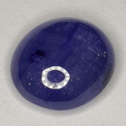 6.59ct Blauer Saphir cabochon oval 11.6x10.2mm