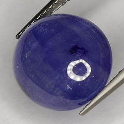 6.59ct Blauer Saphir cabochon oval 11.6x10.2mm