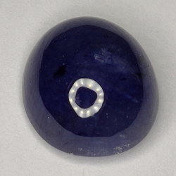 7.16ct Blauer Saphir cabochon oval 11.3x10.2mm