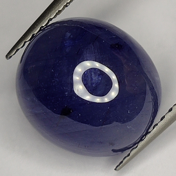 7.16ct Zaffiro Blu cabochon ovale 11.3x10.2mm