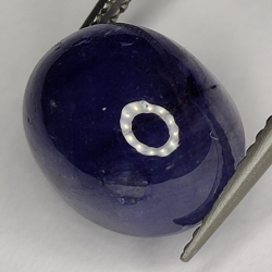 10.39ct Blauer Saphir cabochon oval 11.7x9.5mm