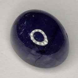 10.39ct Blauer Saphir cabochon oval 11.7x9.5mm