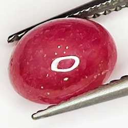 2.60ct Ruby Star cabochon oval 8.0x6.0mm