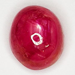 3.86ct Rubino Stella cabochon ovale 8.5x7.1mm